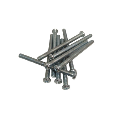 M 4 x 50 MM / TM Baut JP Kepala Pentol Bulat Plus Putih Biji