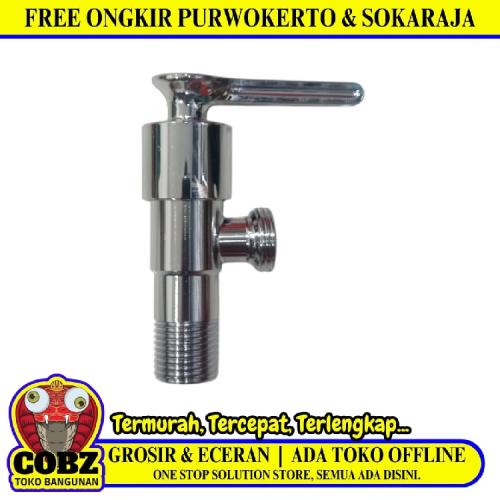 1/2 IN / BANO STR 145 Stop Kran Air Shower Kloset Monoblok Stainless