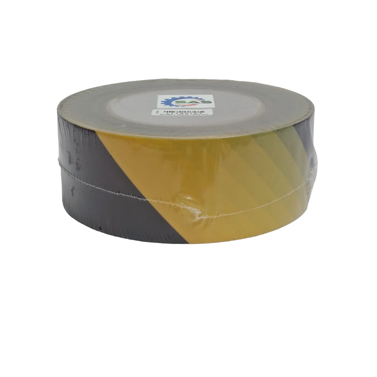 50 MM x 300 M / SAS Garis Polisi Safety Line Non Lem Hitam Kuning Roll