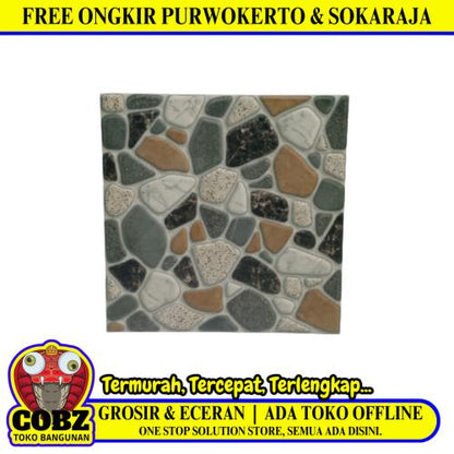 40 CM x 40 CM / ARWANA DG COASTAL Keramik Lantai Teras Garasi Matte Grey Dus