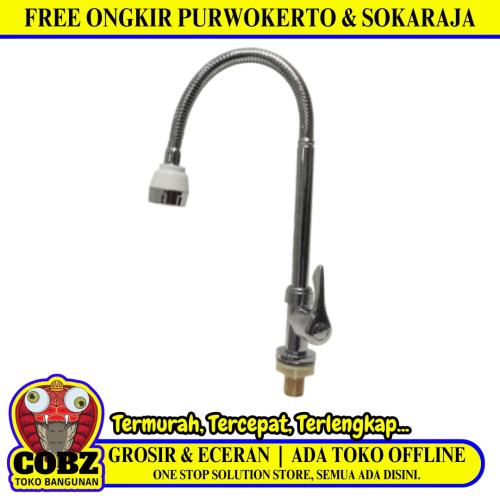 1/2 IN / CORAL Kran Angsa Fleksibel Sink BCP Wastafel Stainless