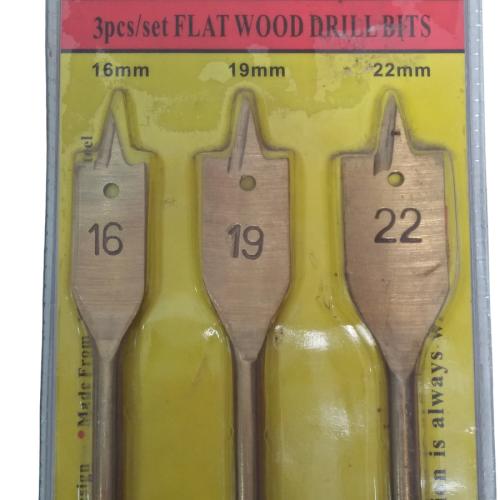 16 MM - 22 MM / BLITZ 02 Mata Bor Kayu Kipas Flat Wood Drill Bits Set