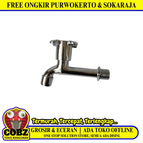 1/2 IN / 229 H 95 Kran Air Tembok Taman Kamar Mandi Stainless