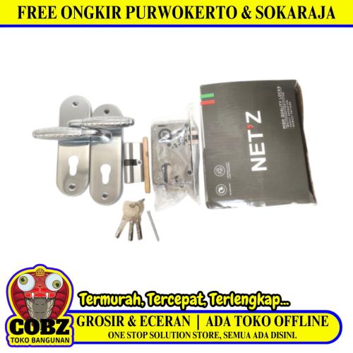 NETZ 3011-2 SN / CP Handle Door Lock Tarikan Handle Kunci Pintu Kecil Set