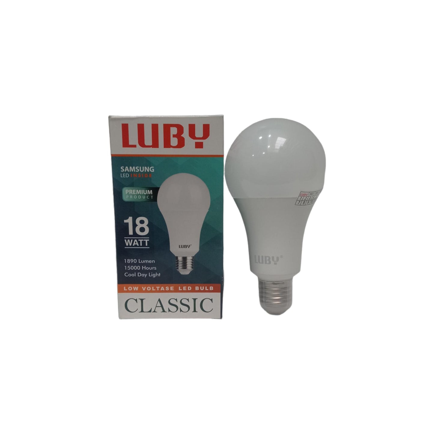 18 WATT / LUBY LED Lampu Bohlam Bulb Moto Putih
