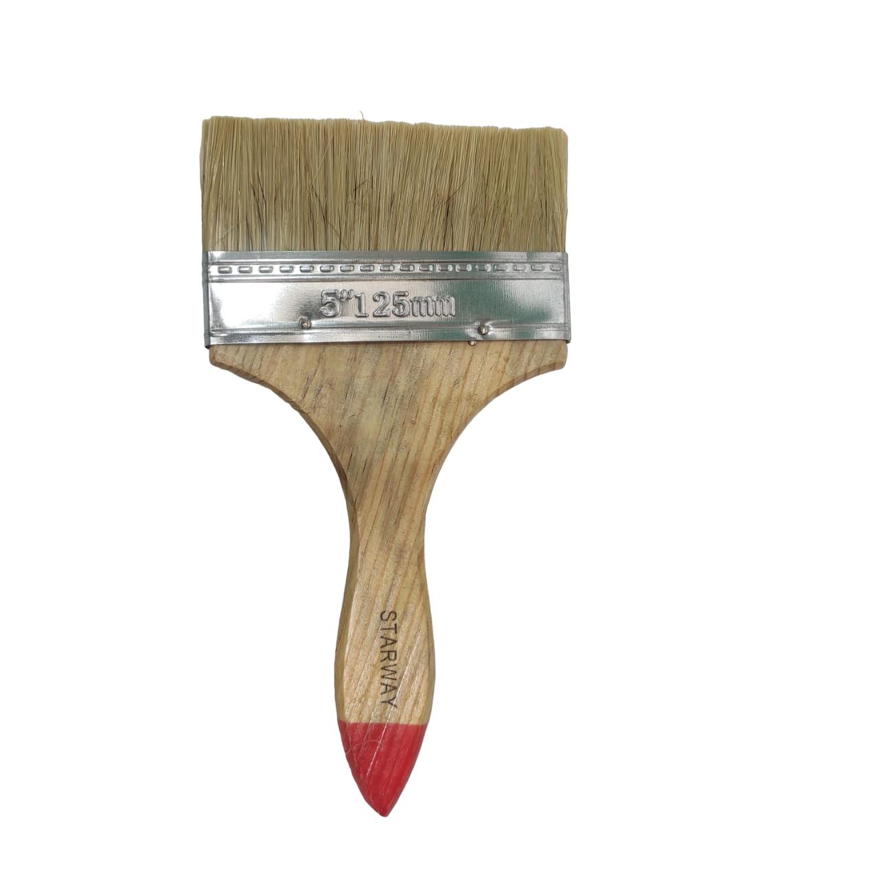 5 IN / STARWAY Kuas Cat Tembok Kayu Besi Air Acyrlic Paint Brush