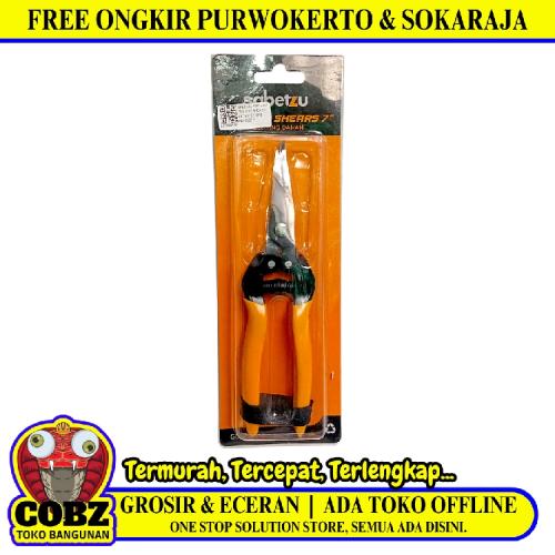 7 IN / SABETZU Gunting Dahan Lurus Ranting Tanaman Pruning Shears
