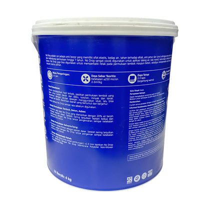 4 KG / NO DROP Cat Pelapis Anti Bocor Waterproofing Paint Galon