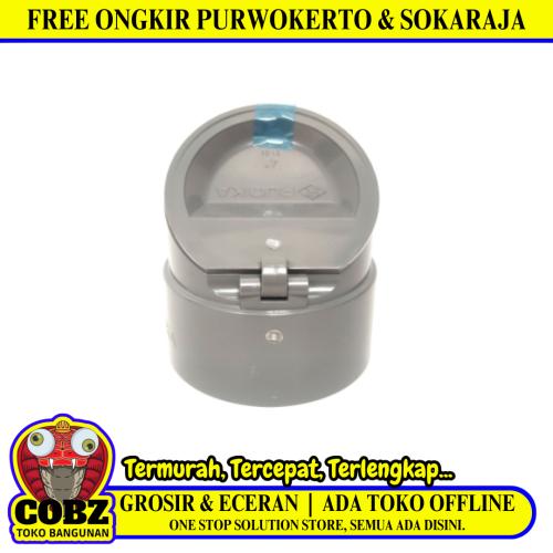 4 IN / RUCIKA D Back Flow Valve Fitting Tutup Katup Pipa PVC