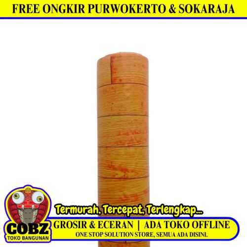 120 CM x 15 M / NM 05 Karpet Perlak Lantai Meja Vinyl PVC Coklat Muda Roll