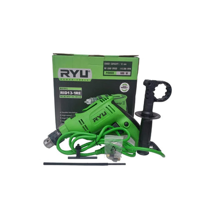 RYURID13-1RE Mesin Bor Tangan Impact Bolak Balik Kabel Set
