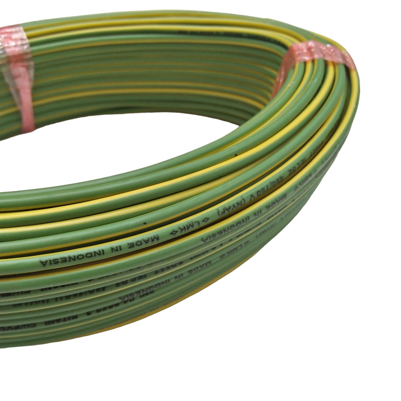 1 INTI x 1.5 MM / TM NYA F Serabut Kabel Tembaga SNI Kuning Meter