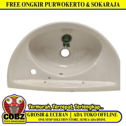 52CM X 30CM X 17CM /DUTY Wastafel Tempat Cuci Tangan Ivory Keramik