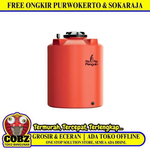 1050 L / PENGUIN TB 110 Water Torrent Tangki Tandon Air PVC Orange + Acc Set