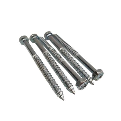 1/4 IN x 3 IN / TM Deskrup Hex Lag Desc Screw Galvanis Putih Biji