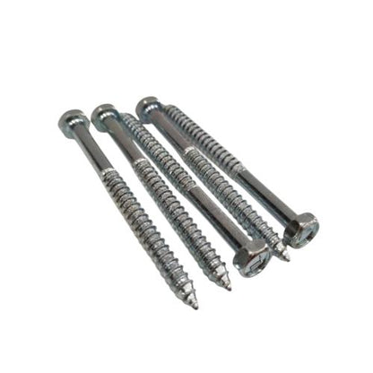 1/4 IN x 3 IN / TM Deskrup Hex Lag Desc Screw Galvanis Putih Biji