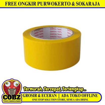 48 MM / DAEGU Isolasi Selotip Lakban Stationary Tape Kuning