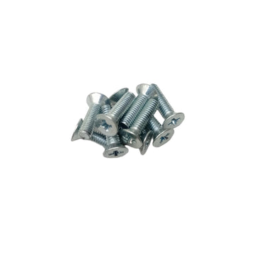 M 4 x 15 MM / TM Baut JF Kepala Rata Plus Putih Biji
