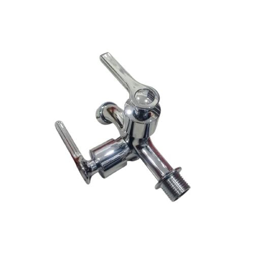 1/2 IN / FAUCET 30001 - 5 Kran Air Cabang Double Shower Mesin Cuci Stainless