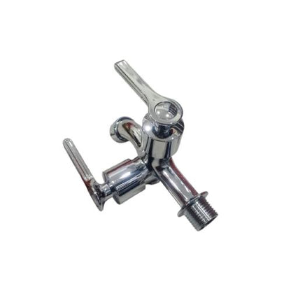 1/2 IN / FAUCET 30001 - 5 Kran Air Cabang Double Shower Mesin Cuci Stainless