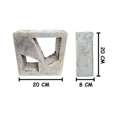 20 CM x 20 CM / BL 58 Rooster Lubang Angin Semen 1 Sisi Biji