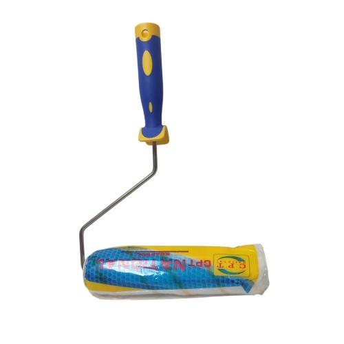 9 IN / CPT NATIONAL Kuas Busa Cat Tembok Kayu Besi Besar + Gagang Set