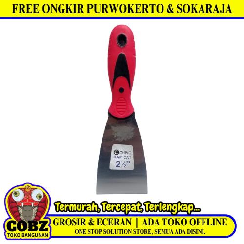 2 1/2 IN / CHIYO Sekrap Kape Scrapper Cat Perata Acian Gagang Bahan