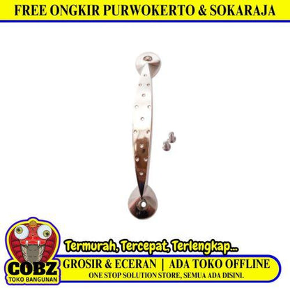 13 CM / TOP 093 Tarikan Pegangan Handle Laci Lemari Stainless Silver