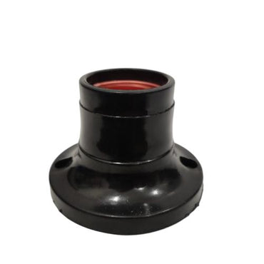 SETKOU Fitting Tempat Lampu Plafon Atap Tempel Bulat Kecil Hitam