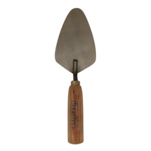 6 IN / GALUR ASLI Cetok Sendok Semen Acian Trowel Oval Gagang Kayu