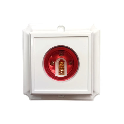 MIKOTEK Fitting Tempat Lampu Plafon Atap Tempel Kotak Besar Putih