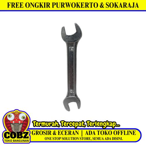 12 MM x 13 MM / TM  Kunci Pas 2 Sisi Bolak Balik Open End Wrench