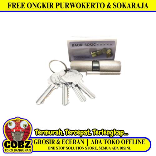 BAORISONIC Silinder Anak Kunci Pintu Cylinder Lock Besar + 4 Kunci Set