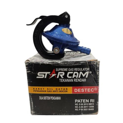 STARCAM 23S Regulator Kepala Tabung Gas LPG Tekanan Rendah + Meteran