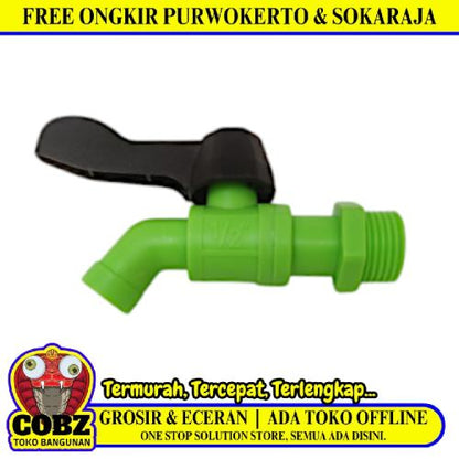 1/2 IN / DOLPHIN Kran Air Tembok Taman Kamar Mandi Plastik PVC