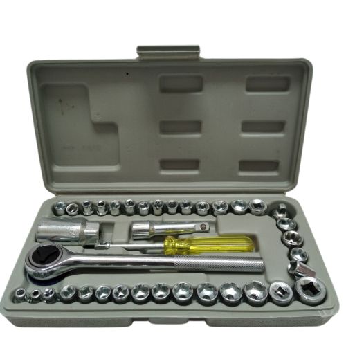 4 MM -21 MM /AIWA Mata Kunci Sok Shock Socket Wrench 40 Pcs Set