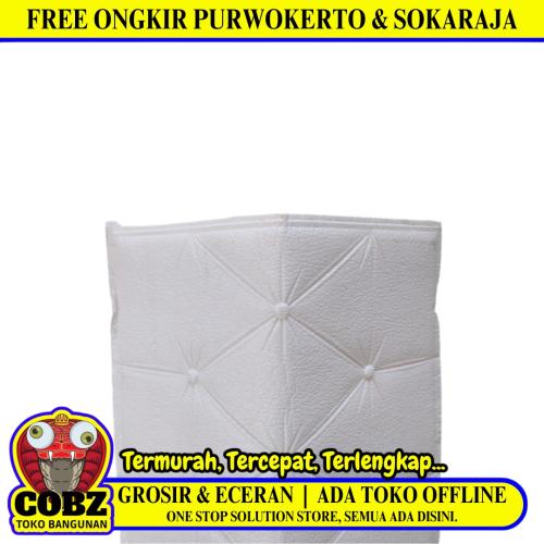 5 MM x 30 CM x 60 CM / COBZ Wallpaper Foam Sticker Corak Putih Lembar