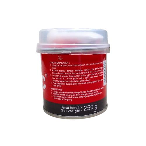 1/4 KG / SANPOLAC Dempul Tambal Lubang Plastik Kayu Besi Mobil Kaleng