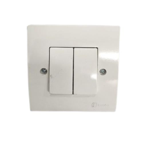 BROCO NG NEURAY Saklar Ganda Double Seri 2 Gang Tanam IB Inbow Putih