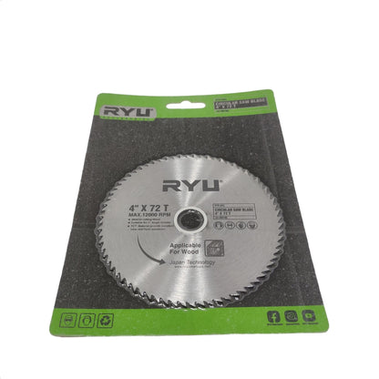 4 IN x T 72 / RYU Circular Saw Mata Gerinda Potong Kayu Wood Cutting