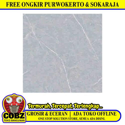 60 CM x 60 CM / SERENITY CORNEL GREY Granit Lantai Rumah Glossy Dus