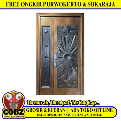 5 CM x 120 CM x 230 CM / FORTRESS GLX 120.02 MOM & SON Pintu Kamar Mandi Baja Set