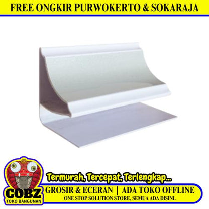 3 CM x 4 CM x 4 M / SHUNDA PLAFON LS-307 List Profil U Plafon U PVC Batang