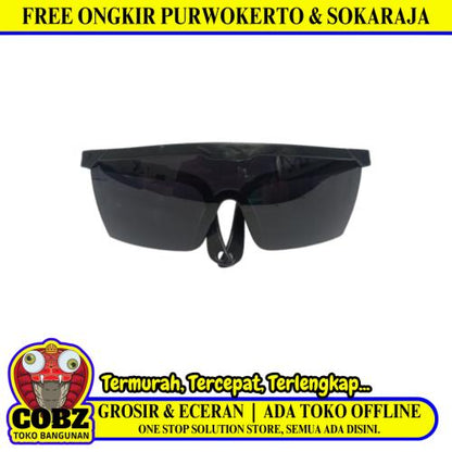 MAXI Kacamata Las Safety Pelindung Welding Glasses Hitam