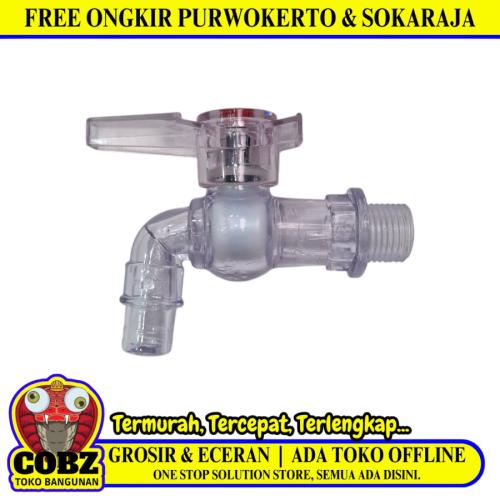 1/2 IN / CARNIVOR Kran Air Tembok Taman Kamar Mandi Plastik PVC