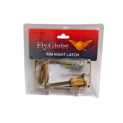 FLY GLOBE 564GL Grendel Pintu Laci Lemari Otomatis Rim Night Latch Kuning