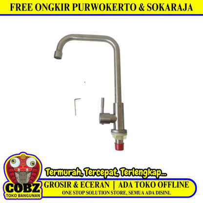 1/2 IN / SUS304 Kran Angsa Sink BCP Wastafel Stainless PVC