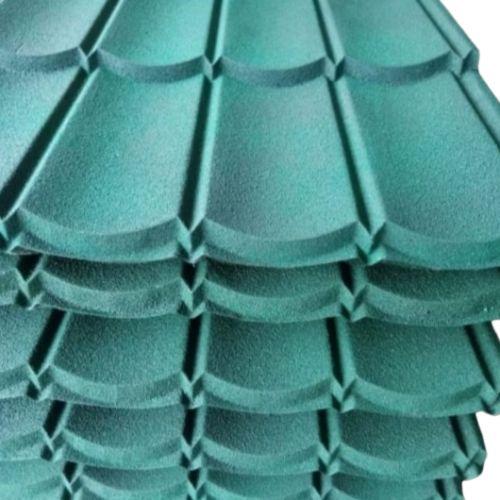 0.25 MM x 80 CM x 80 CM / TM Genteng Atap Metal Pasir Hijau Lembar