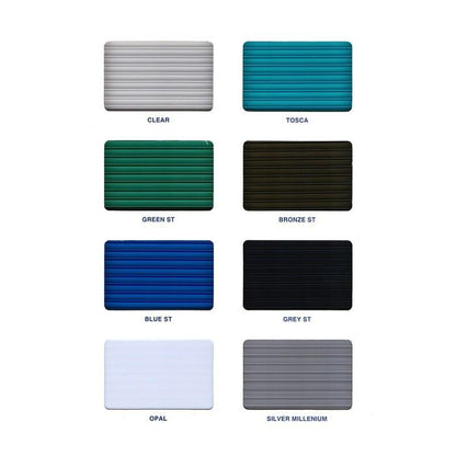 5 MM x 2.1 M x 11.8 M / SOLARLITE Atap Polykarbonat Rongga Bronze Roll