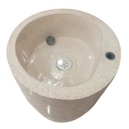 BT TABUNG Wastafel Teraso Jenis Teraso Asli Granit Marmer